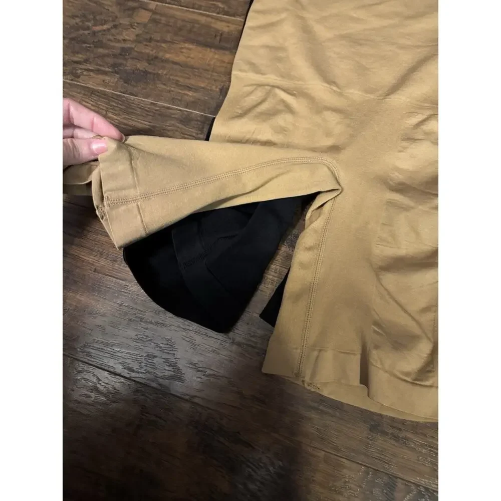Comfort by Real 2 Pr Seamless Shaping Shorts Women’s Size Small Tan/Black